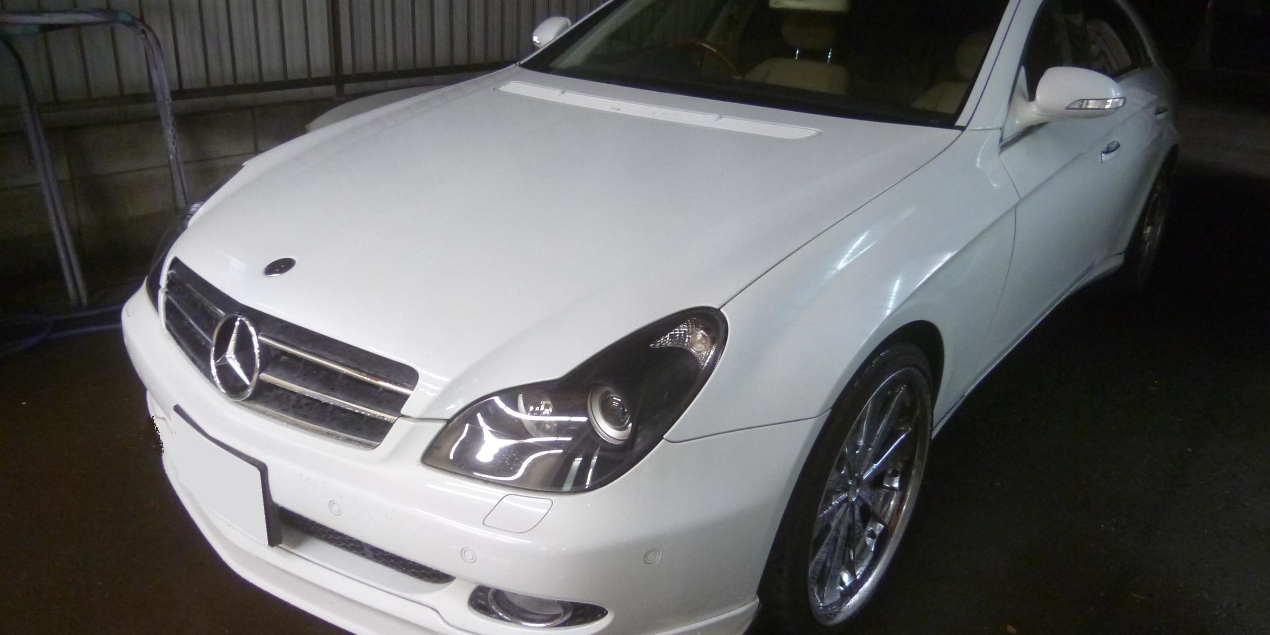 メルセデス・ベンツ・CLS C219 マフラー交換 ディフューザー塗装 | 埼玉県川口市の板金塗装、オールペンならワイズオートデザイン