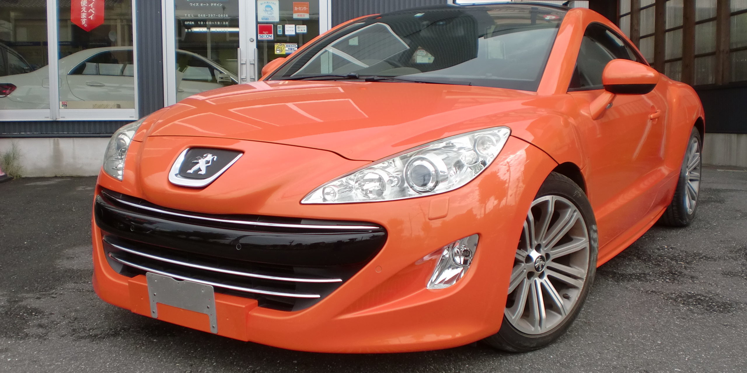 プジョー Rcz オールペン オールペイント 全塗装 レクサス ４ｗ７ ラヴァオレンジクリスタルシャイン 完成編 埼玉県川口市の板金塗装 オールペンならワイズオートデザイン